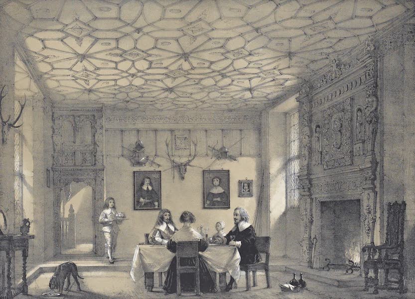 The Mansions of England in the Olden Time Vol. 1 - Hall, Wakehurt, Sussex (1839)