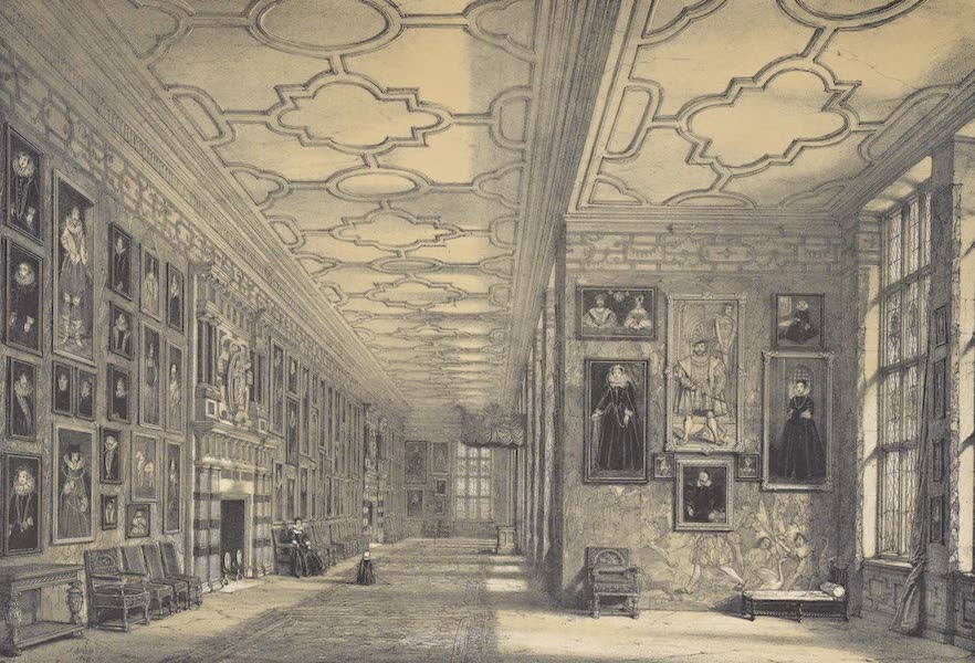 The Mansions of England in the Olden Time Vol. 2 - Gallery, Hardwicke Hall, Derbyshire (1839)