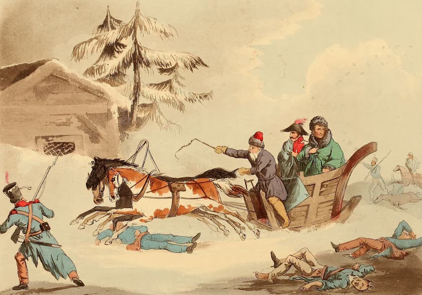 Bonaparte's Flight in Disguise from Russia, 1811