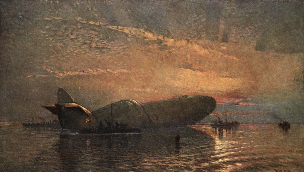 St. George and the Dragon : Zeppelin L15 in the Thames