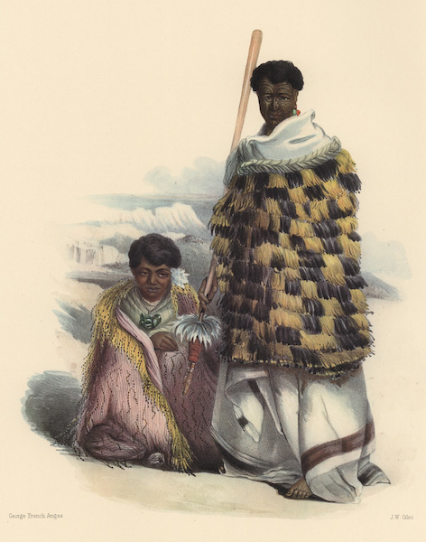 Mungakahu, chief of Motupoi, and his wife Ko Mari