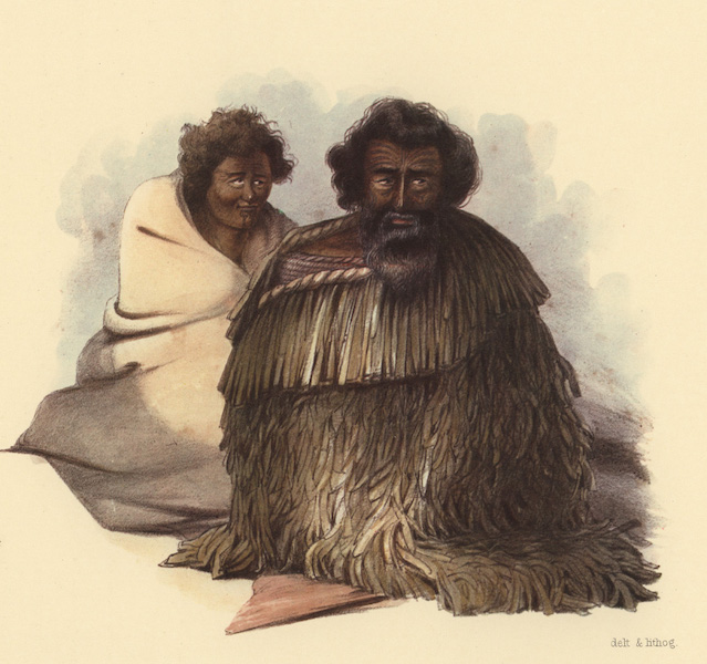Ngawhea, of the Te Mohoa, a chief of the Ngatimaniapoto Tribe & Nga Miho 'Wife of Rangituataea'