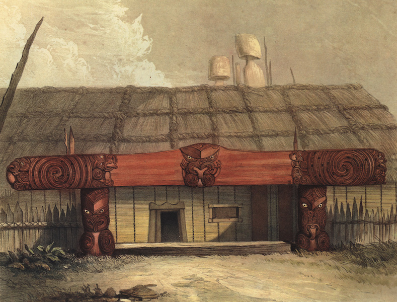 Entrance to a House at Raroera Pah. Waipa