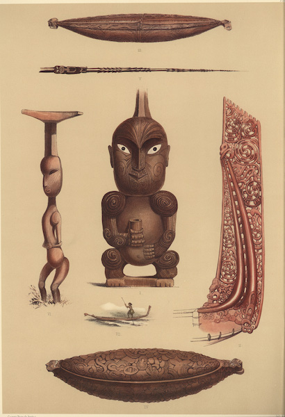 Ornamental Carvings in Wood (7 figs)
