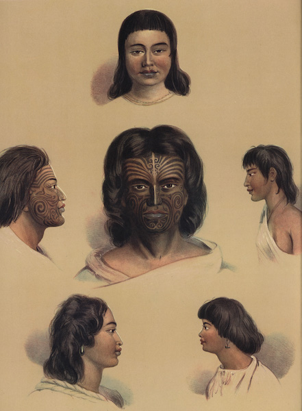 Typical Portraits of the New Zealanders (6 figs)