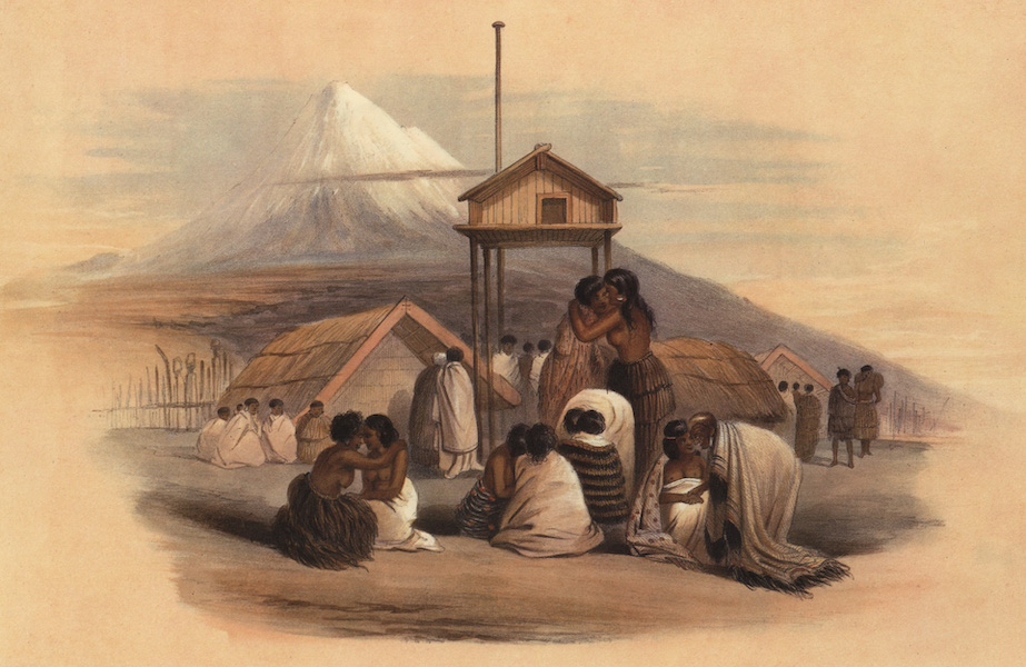 A Tangui, or Meeting of Friends, Mount Egmont in the Distance