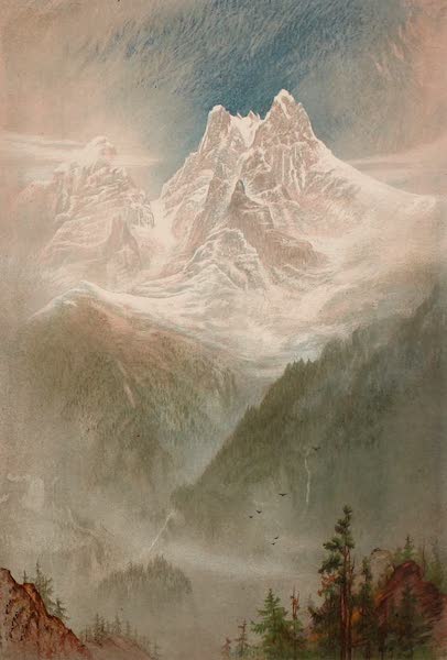 The Peaks & Valleys of the Alps - The Dent du Midi from near Champery (1868)