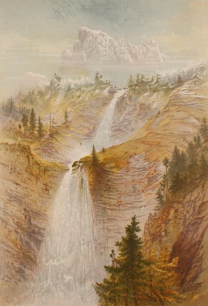The Peaks & Valleys of the Alps - The Cascade de Roget and the Pond de Salles (1868)