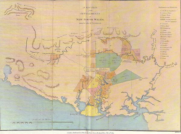 A new plan of the settlements in New South Wales taken by order of Government, July 20th 1810