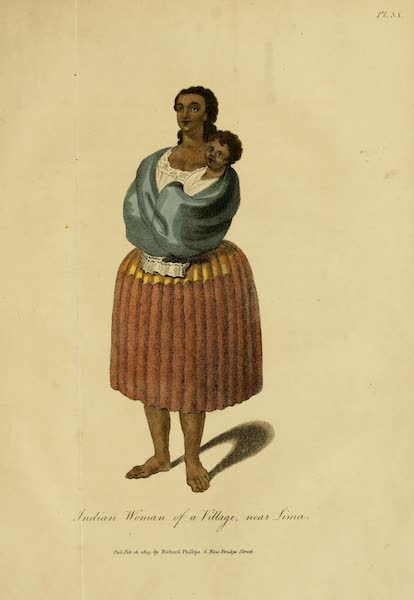 The Present State of Peru - Indian Woman of a Village, near Lima (1805)