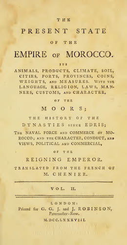 The Present State of the Empire of Morocco Vol. 2 - Title Page