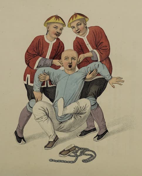 The Punishments of China - Twisting a Man’s Ears (1801)