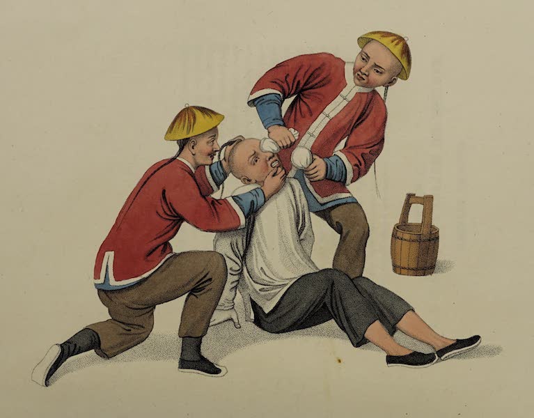 The Punishments of China - Burning a Man’s Eyes with Lime (1801)