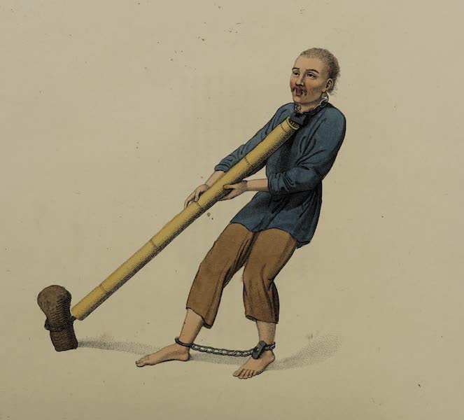 The Punishments of China - Punishment of a Wooden Tube (1801)