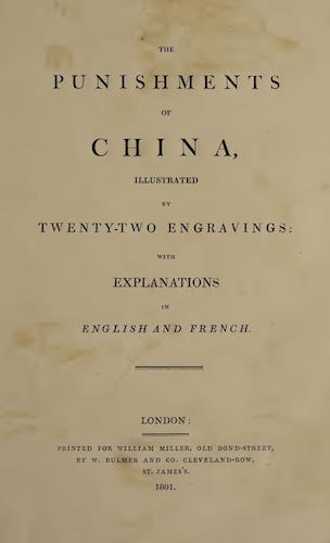 The Punishments of China (1801)
