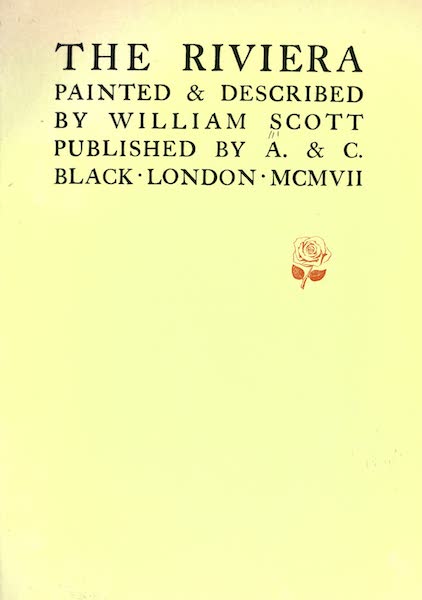 The Riviera Painted & Described - Title Page (1907)