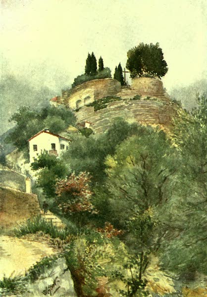 The Riviera Painted & Described - Monastery of the Annonciade, Mentone, from the South (1907)