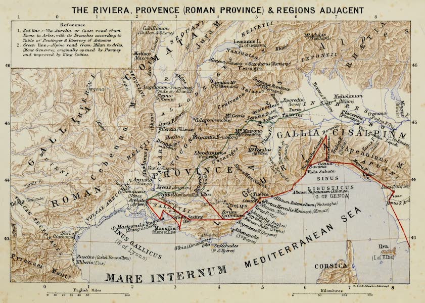 The Riviera Provence (Roman Province) & Regions Adjacent
