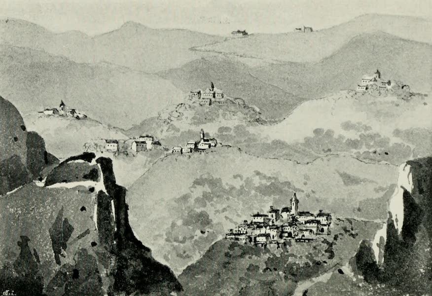 The Romans on the Riviera and the Rhone - Pass of San Bernardo in the Apennines behind Albenga (1898)