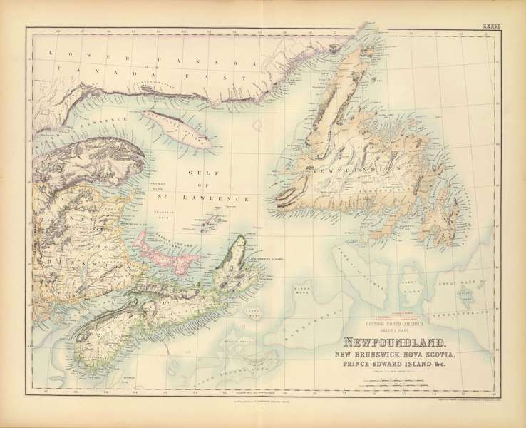 British North America Sheet I - East