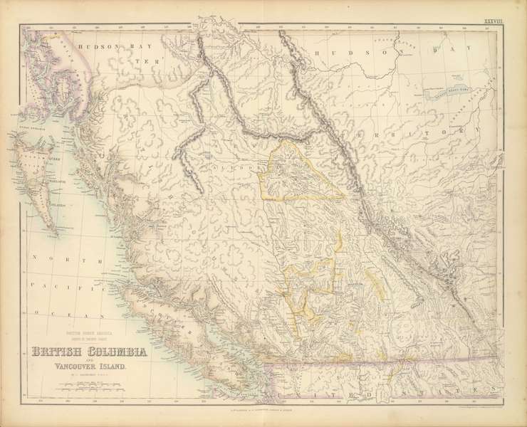 British North America Sheet III - Pacific Coast