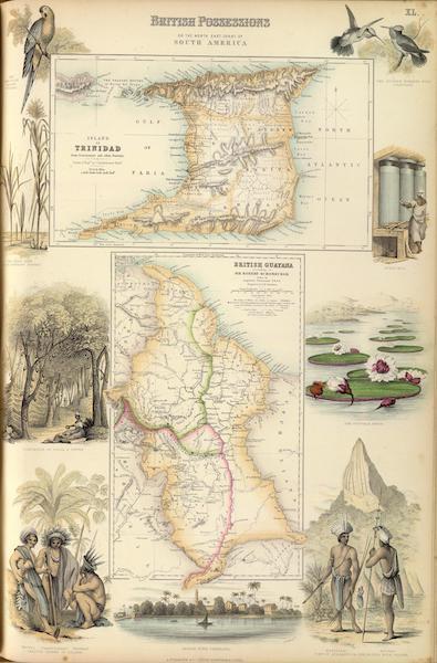 The Royal Illustrated Atlas - British Possessions on the North East Coast of South America (1872)