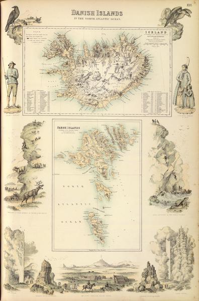 The Royal Illustrated Atlas - Danish Islands in the North Atlantic Ocean (1872)