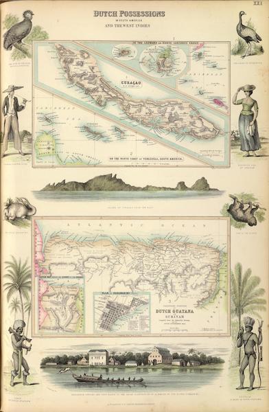 The Royal Illustrated Atlas - Dutch Possessions in South America and the West Indies (1872)