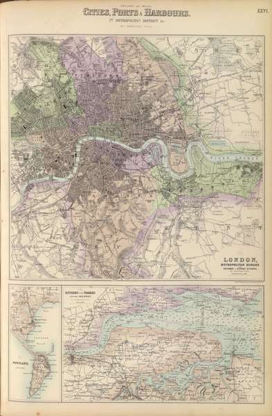 The Royal Illustrated Atlas - England and Wales Cities Ports and Harbours (1872)