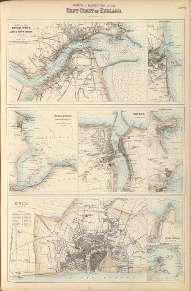 The Royal Illustrated Atlas - Ports and Harbours on the East Coast of England (1872)