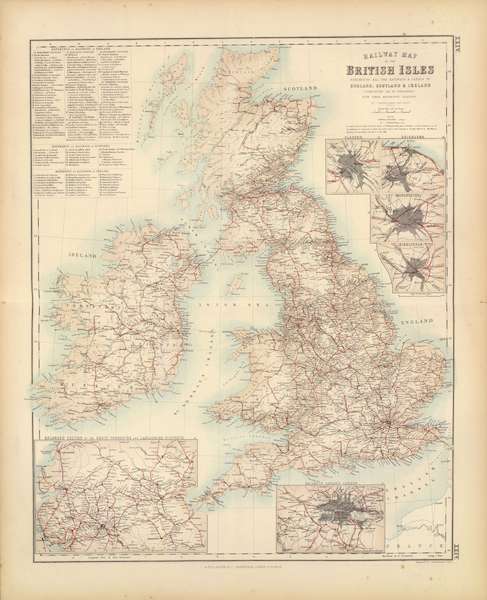 Railway Map of the British Isles