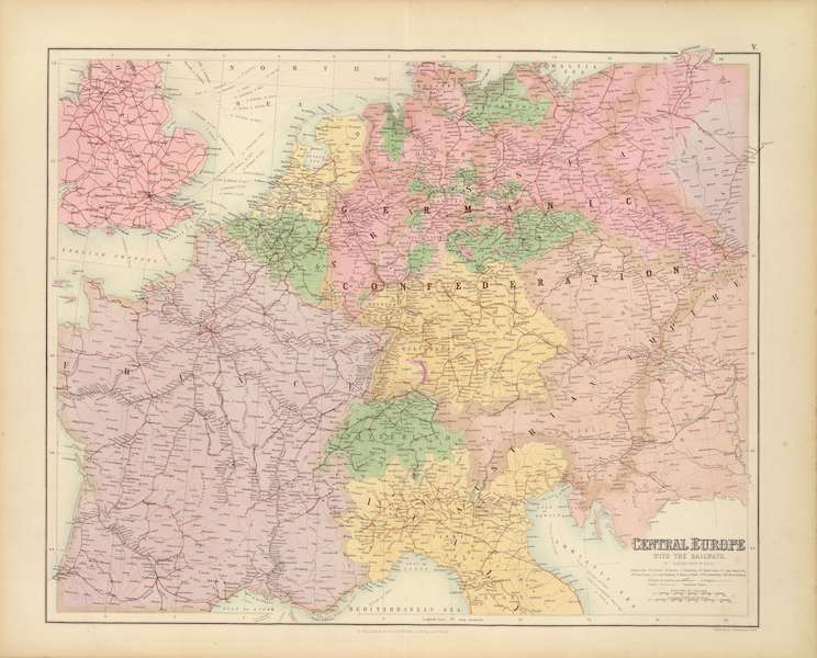 The Royal Illustrated Atlas - Central Europe with the Railways (1872)