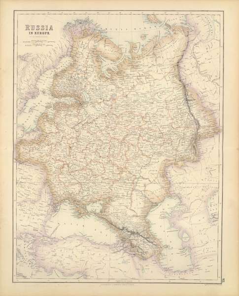 The Royal Illustrated Atlas - Russia in Europe (1872)