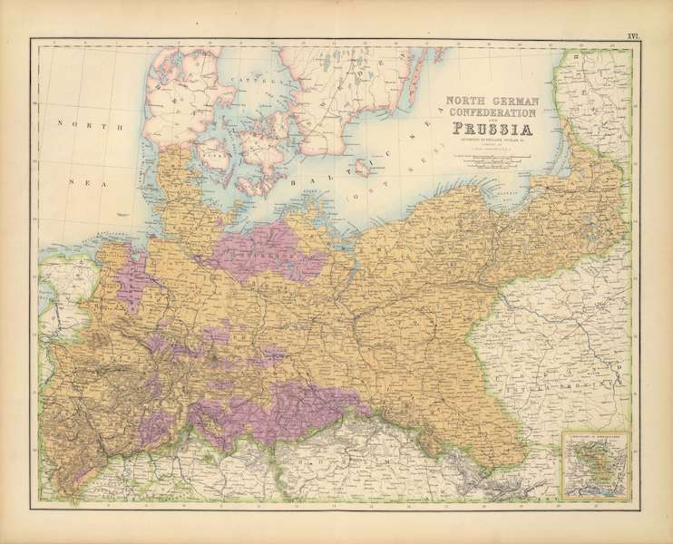 The Royal Illustrated Atlas - North German Confederation and Prussia (1872)