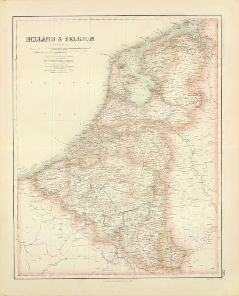 The Royal Illustrated Atlas - Holland and Belgium (1872)