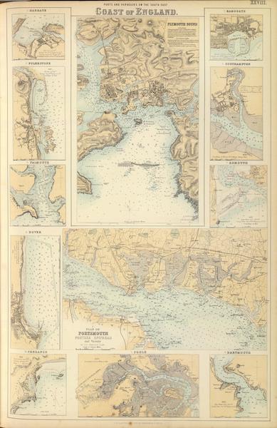 The Royal Illustrated Atlas - Ports and Harbours on the South East Coast of England (1872)