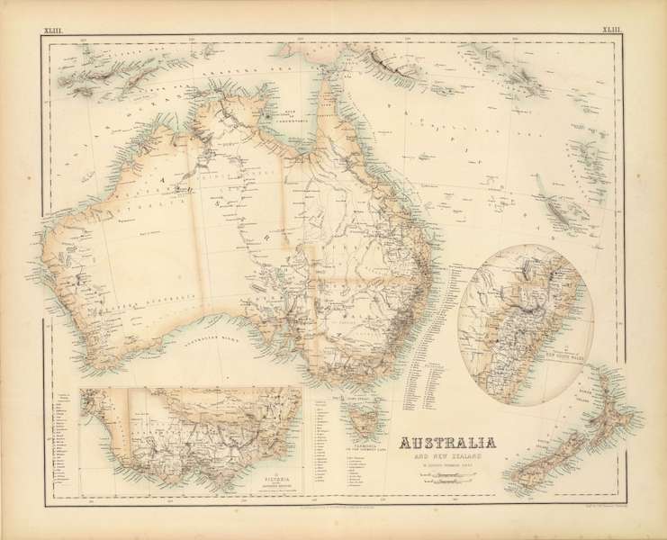 The Royal Illustrated Atlas - Australia and New Zealand (1872)