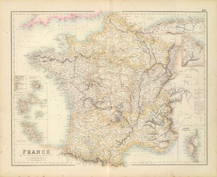 The Royal Illustrated Atlas - France and It's Principal Foreign Possessions (1872)
