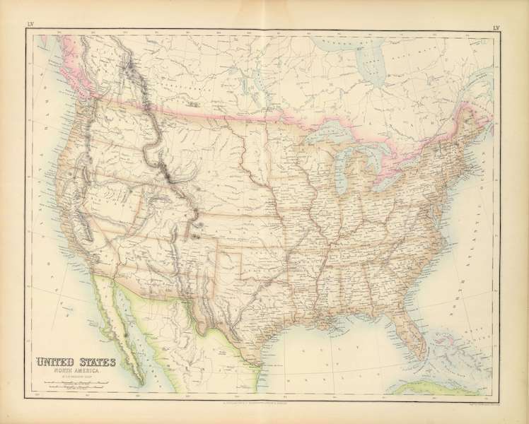 The Royal Illustrated Atlas - United States (1872)