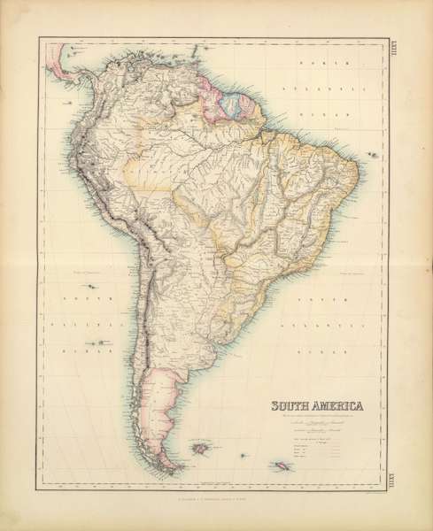 The Royal Illustrated Atlas - South America (1872)