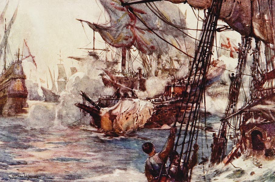 The Royal Navy, Painted and Described - Last Fight of the Revenge. 1591 (1907)