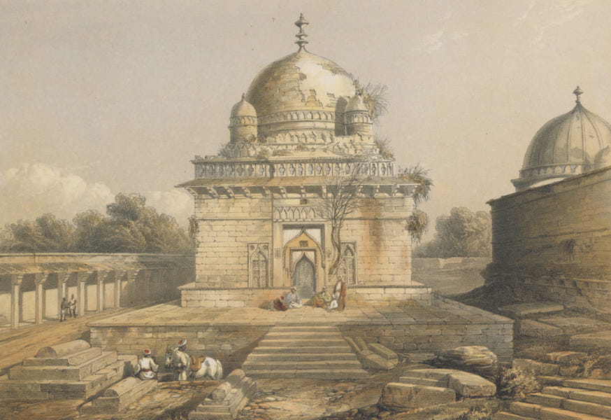 The Ruins of Mandoo - The Marble Mausoleum of the Sultan Hoossain Shah Ghuree (1860)