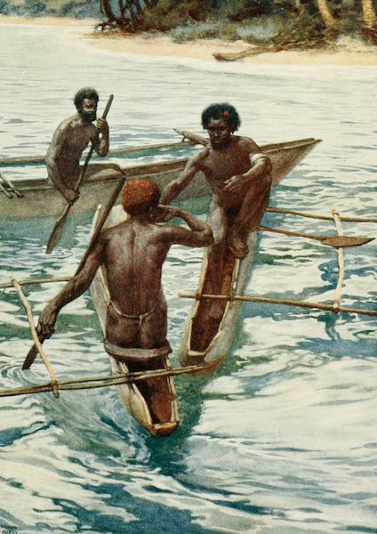 The Savage South Seas, Painted and Described - Natives of the New Hebrides having a Drink (1907)