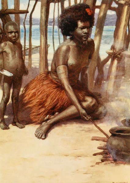 Cooking the Meal, British New Guinea
