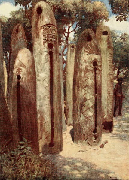 The Savage South Seas, Painted and Described - Drum Grove at Mele, New Hebrides (1907)