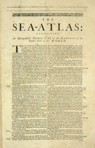 The Sea-Atlas - Title Page