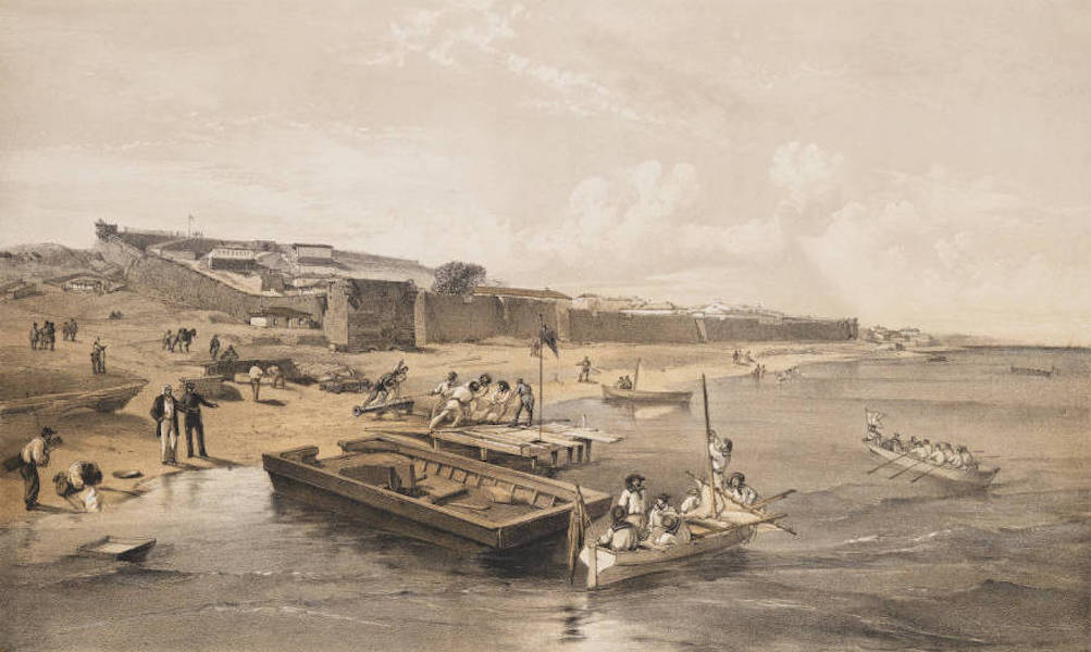 The Seat of War in the East Vol. 2 - Fortress of Yenikale, Looking Towards the Sea of Azoff. (1856)