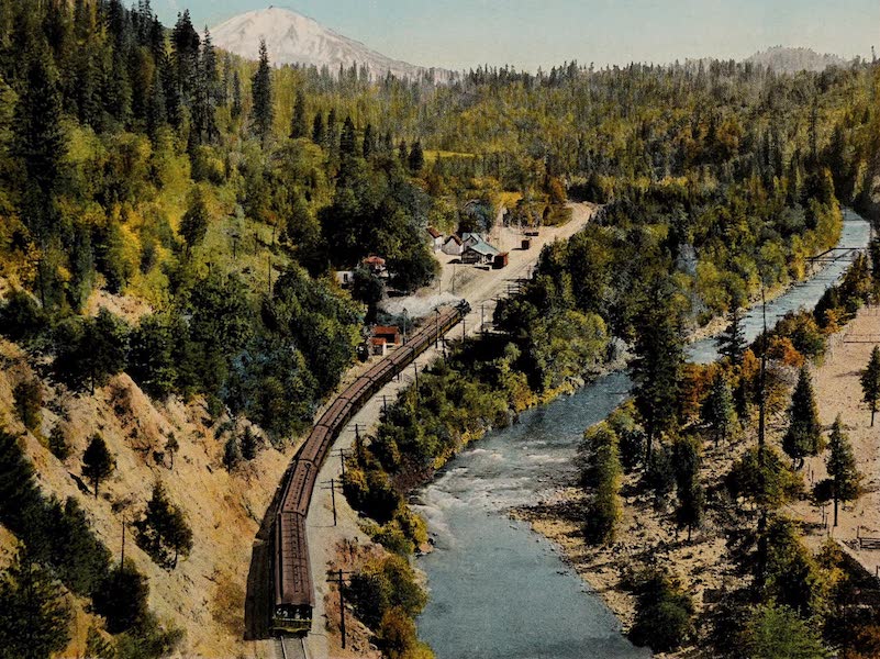 Sacramento River and Mt. Shasta from Castella