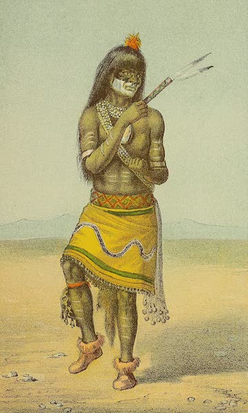 The Snake-Dance of the Moquis of Arizona - Attendant fanning snake (1884)