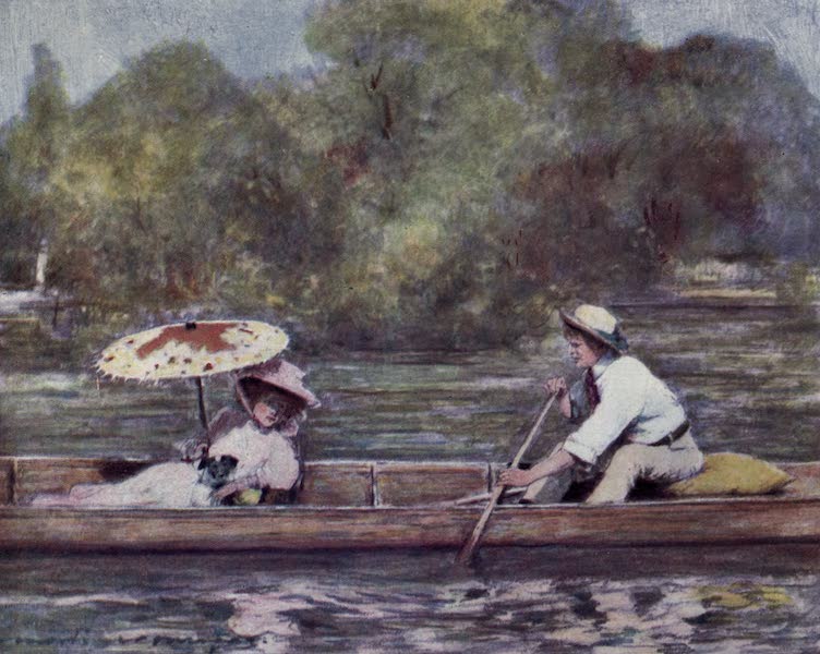 The Thames by Mortimer Menpes - Pangbourne (1906)